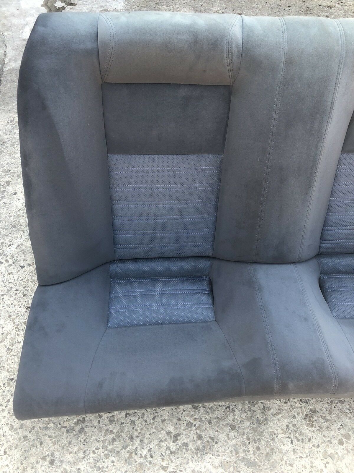 Nissan Skyline GTR R33 Rear Seats Bench Set No Rips Good Condition Blue Grey