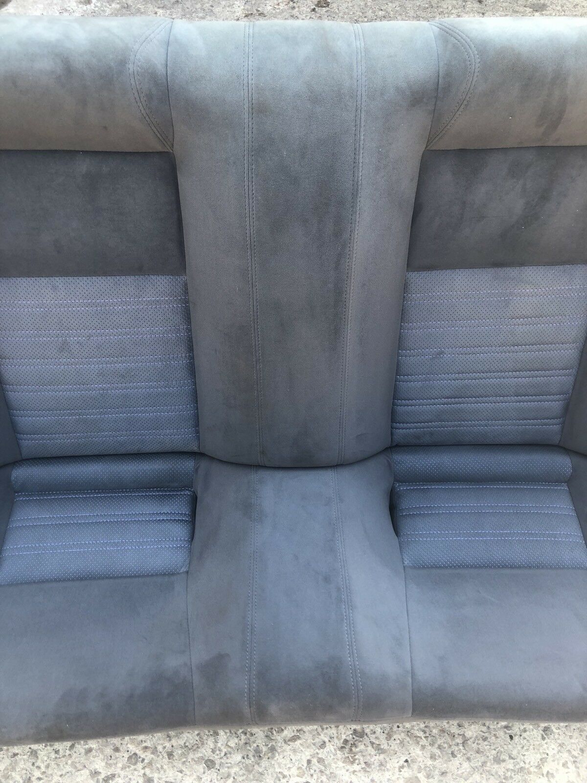 Nissan Skyline GTR R33 Rear Seats Bench Set No Rips Good Condition Blue Grey