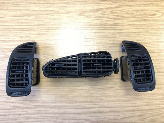 Complete Set of 3 Mitsubishi Evo 4 Evo 5 Evo 6 IV V VI Heater AC Air Vent Vents