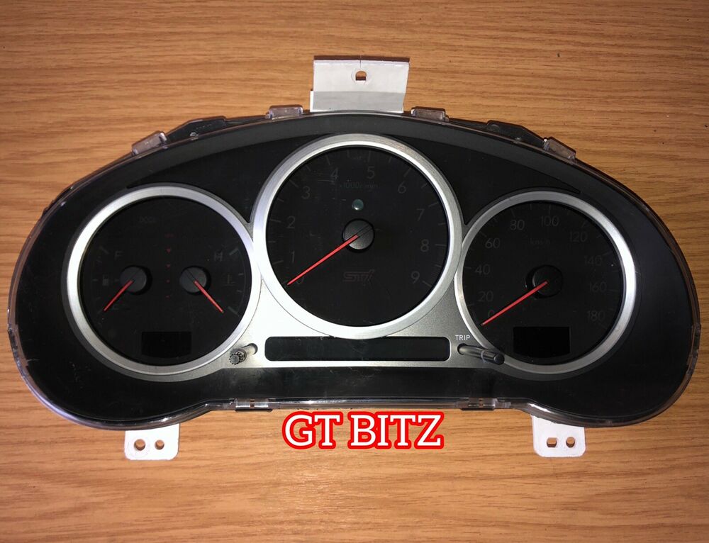 Subaru Impreza STI VER 8 DCCD Speedo Clocks Cluster Gauge Red JDM