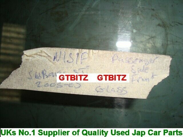 Subaru Impreza STI Ver 7 Ver 8 Ver 9 Front Window Glass Left LHS 2002-2007