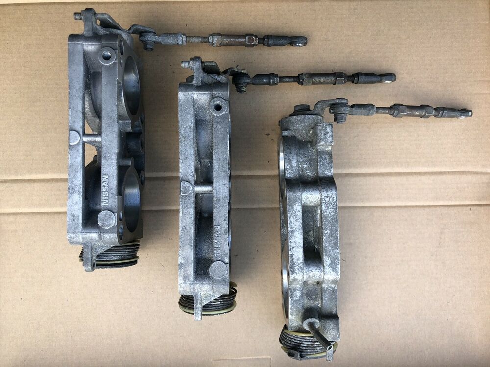 Set of 3 Nissan Skyline GTR R32 R33 R34 RB26 Throttle Bodies