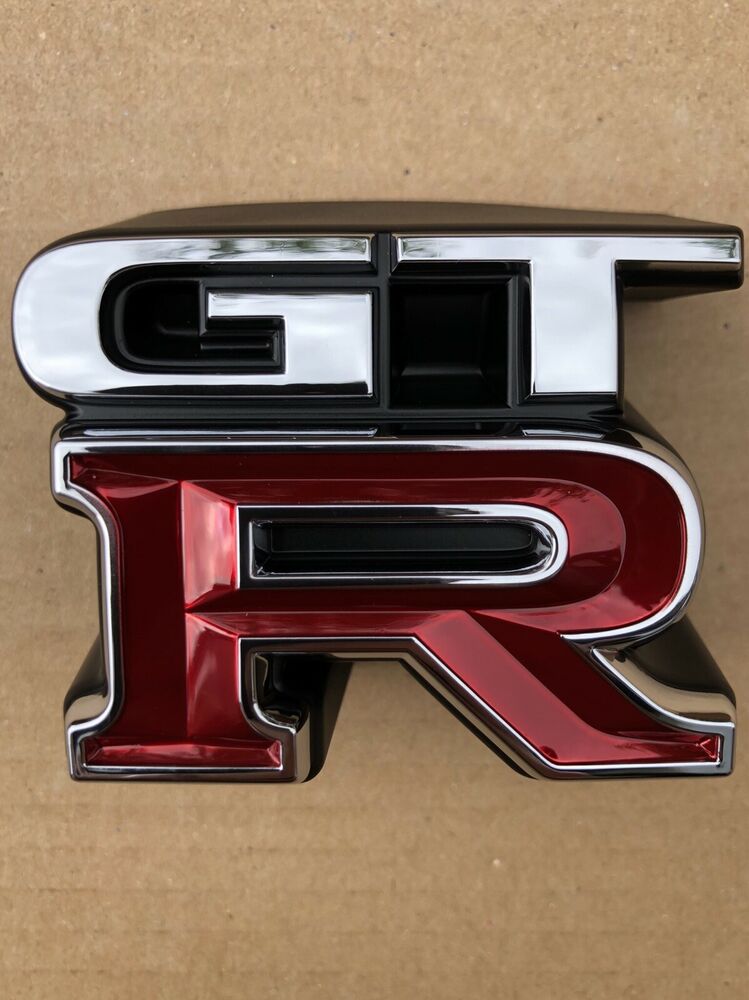 NEW Genuine Nissan Skyline GTR R34 BNR34 Front Bumper Emblem Badge