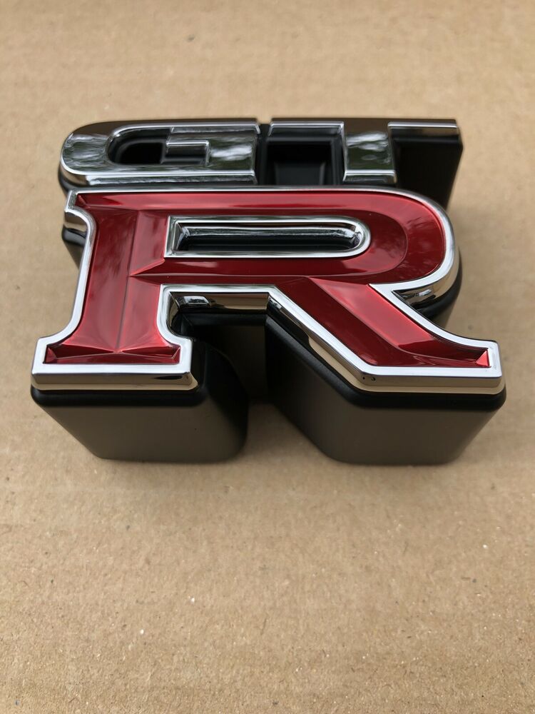 NEW Genuine Nissan Skyline GTR R34 BNR34 Front Bumper Emblem Badge