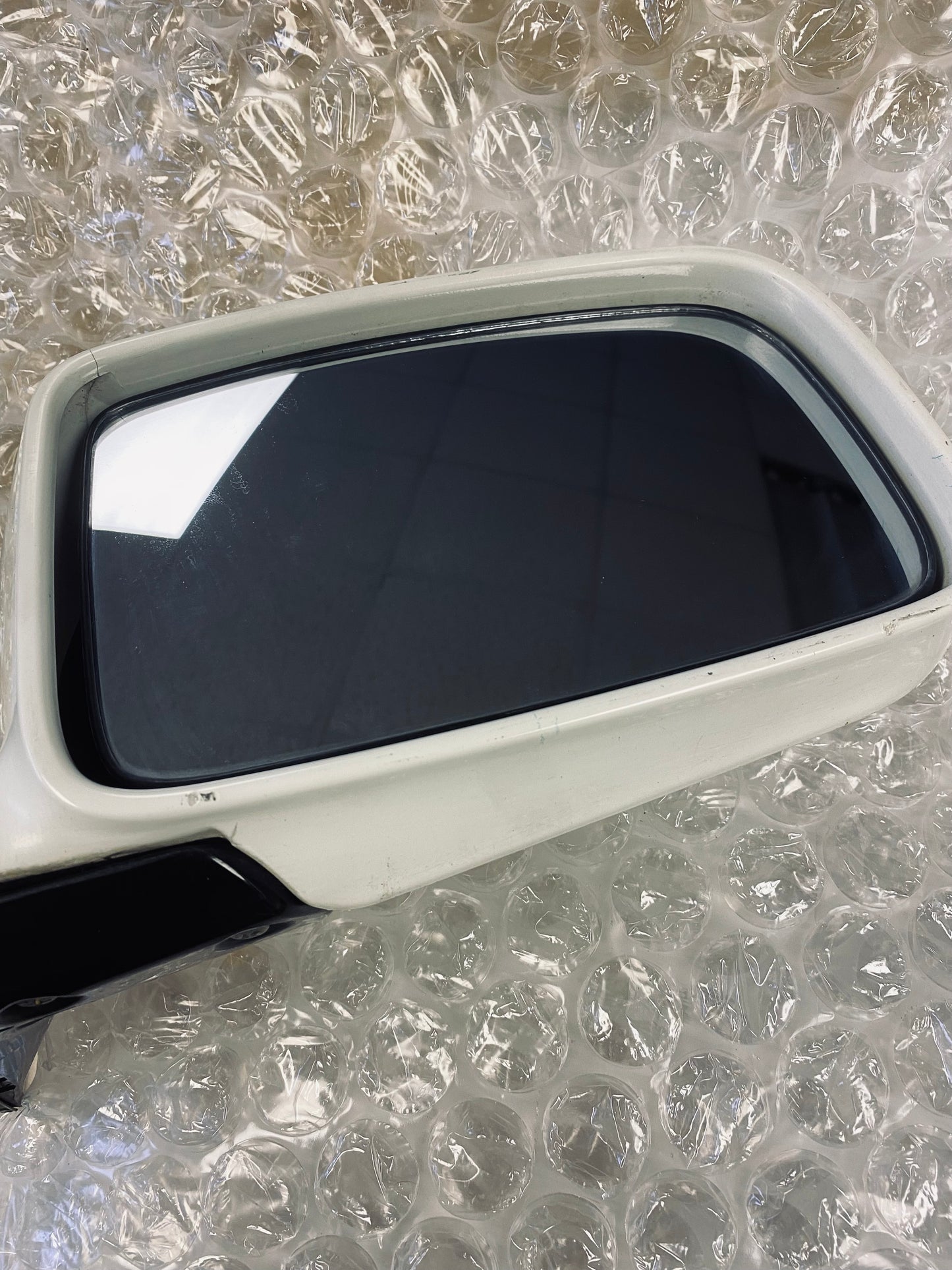 Mitsubishi Lancer Evo 7 VII Right Driver Door Wing Side View Mirror RHS White