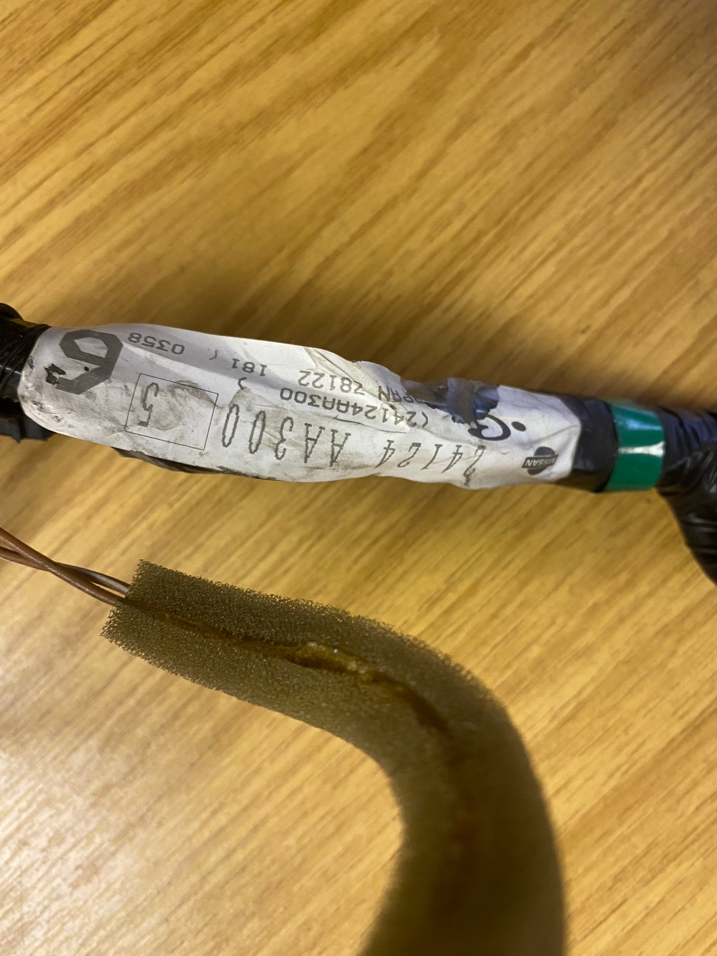 Nissan Skyline GTR R34 Series 1 1999-2000 Front Right Door Harness Wiring Assembly Plug Cut (2)