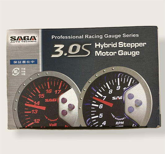 Swoosh Saga 3.0s Professional Racing Hybrid Stepper Motor Air / Fuel Gauge