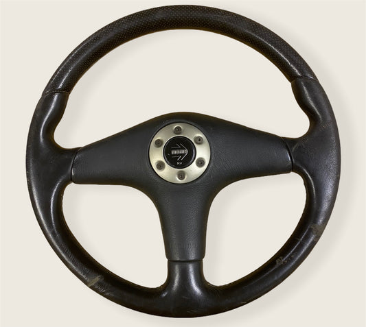 JDM MOMO Leather Steering Wheel For Mitsubishi Lancer Evolution Evo 5 V RS