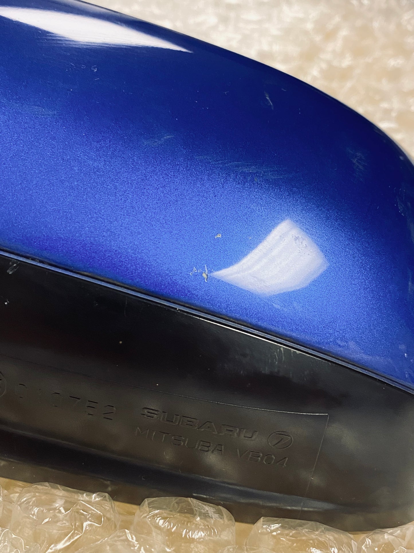 Genuine Subaru Impreza STI Ver 8 Ver 9 Left Wing Side View Mirror Blue