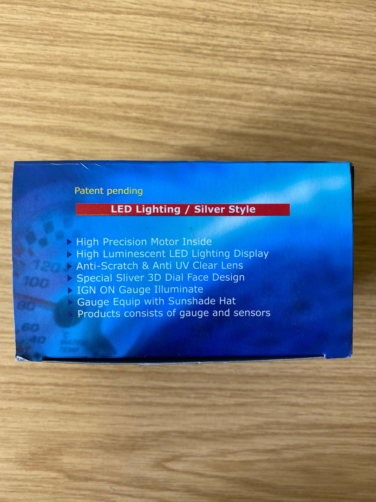 Swoosh High Precision Motor Vacuum Gauge Special LED Lighting Silver Design