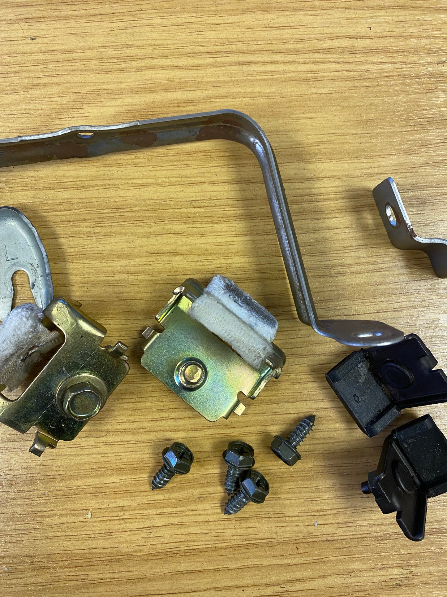 Nissan Skyline GTR GTT R34 Front Left Door Internal Brackets Glass Scrape Pads