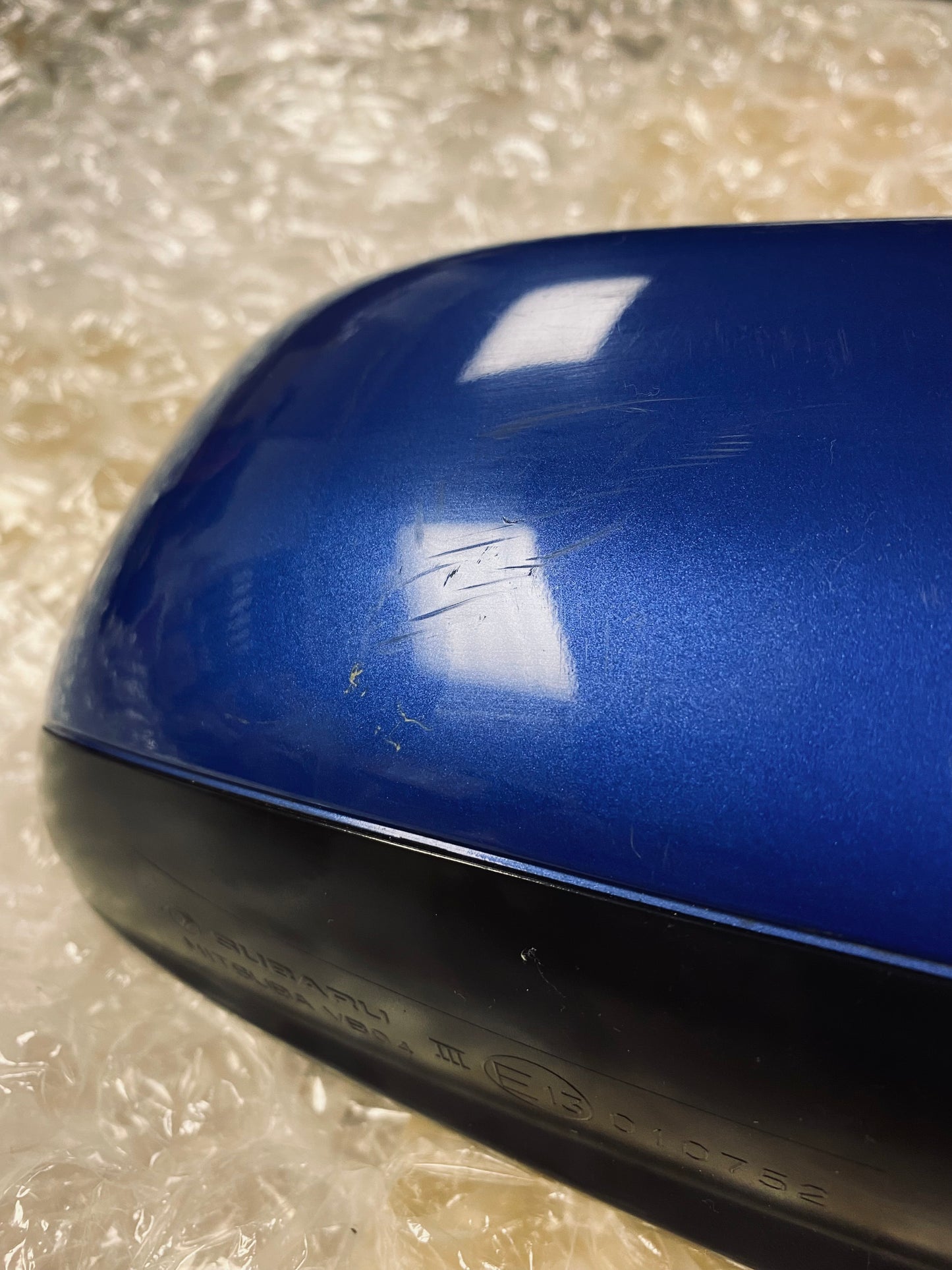 Genuine Subaru Impreza STI Ver 8 Ver 9 Right Wing Side View Mirror Blue 2