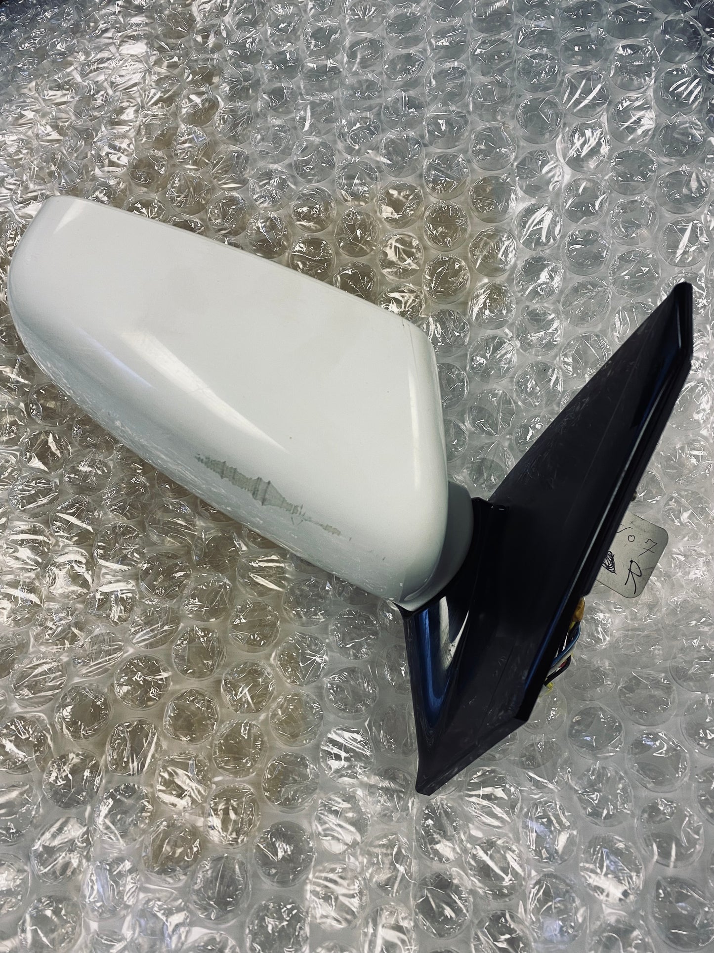 Mitsubishi Lancer Evo 7 VII Right Driver Door Wing Side View Mirror RHS White