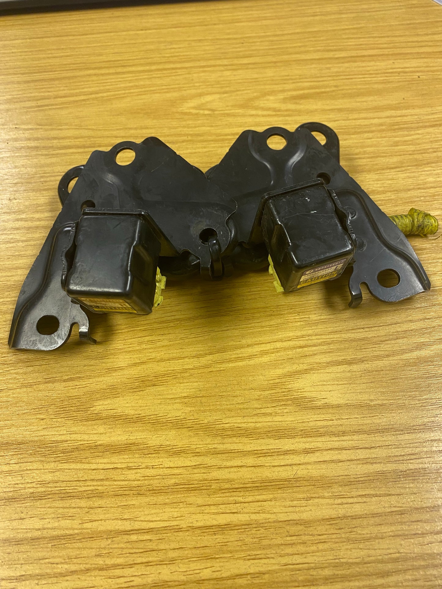 Pair of Subaru Impreza STI 8 Blobeye Left & Right Airbag Air Bag Sensor & Bracket