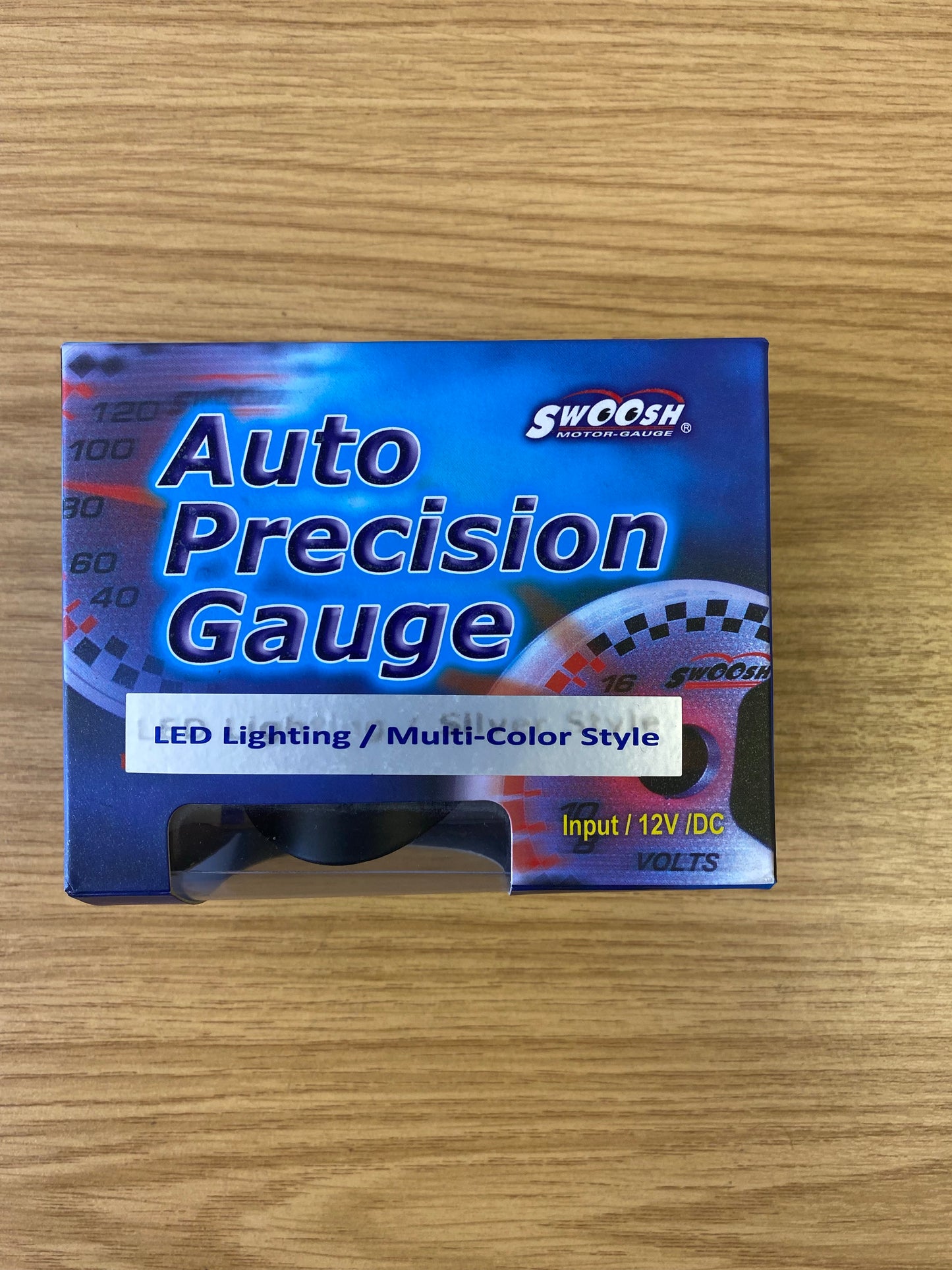 Swoosh High Precision Motor Oil Temp Temperature Gauge LED Multi-Colour