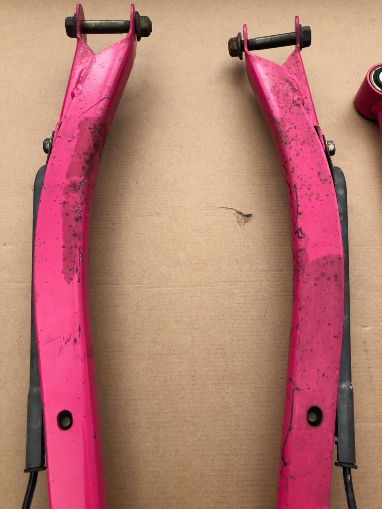 Subaru Impreza WRX STI Ver 7 8 9 Pink Control Lateral Trailing Arms Set UK JDM