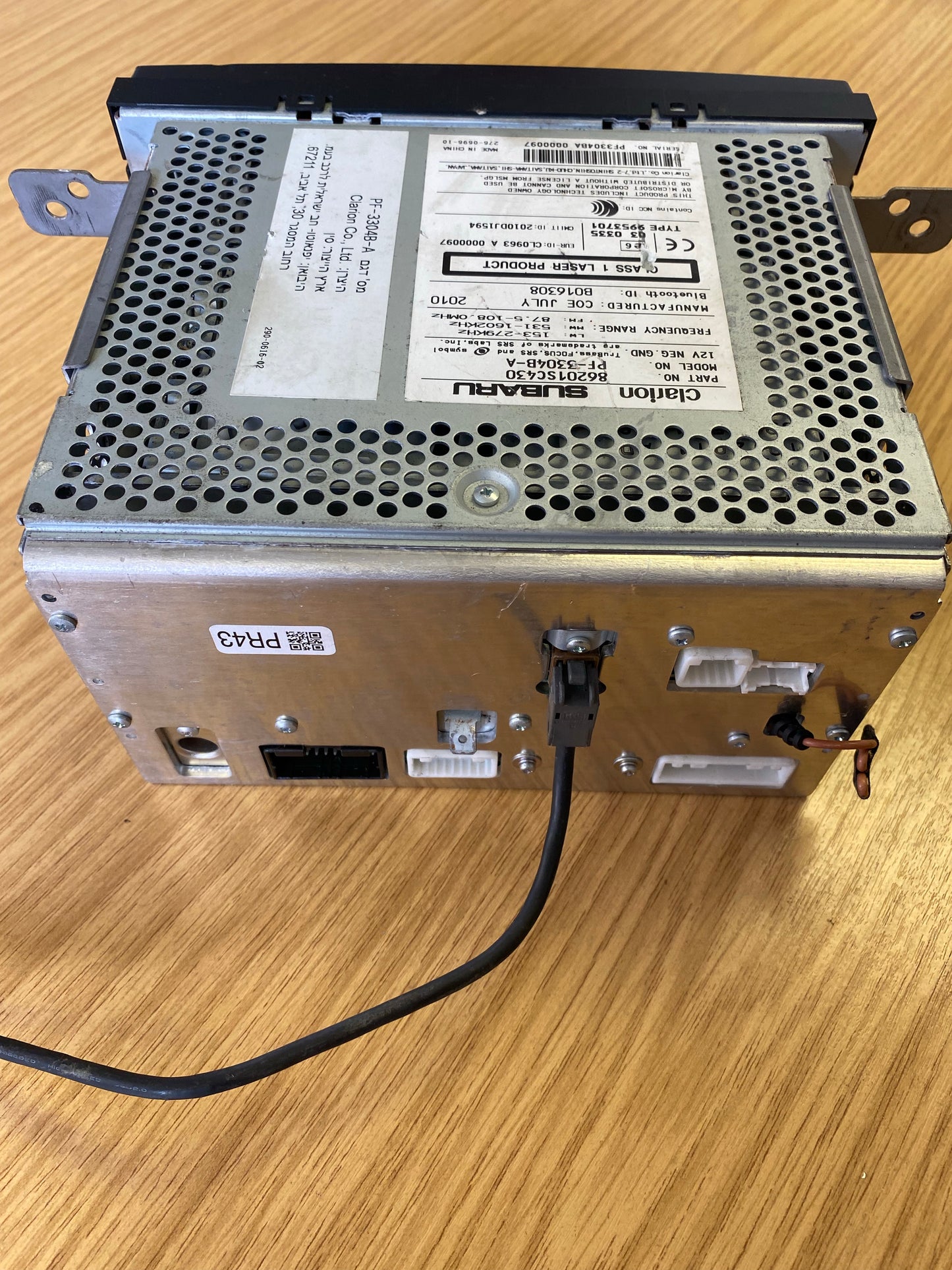 OEM Clarion CD Player For Subaru Forester PF-3304B-A Bluetooth Stereo Head Unit