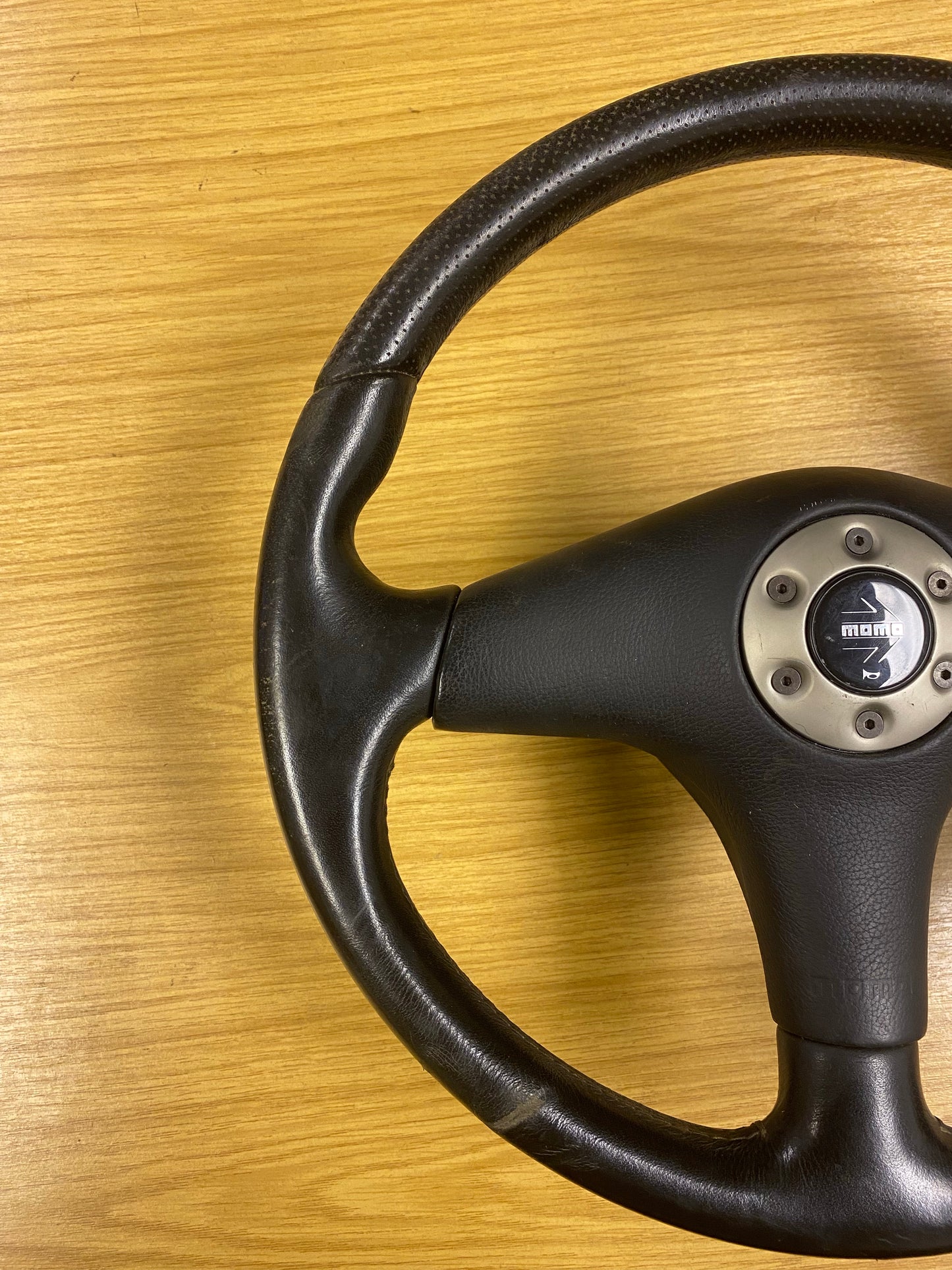 JDM MOMO Leather Steering Wheel For Mitsubishi Lancer Evolution Evo 5 V RS