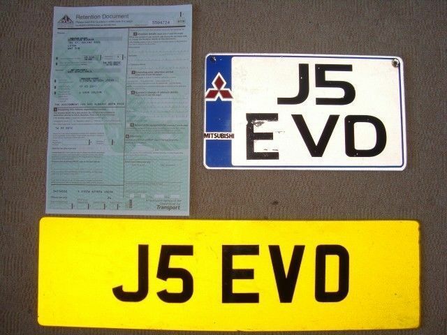 Jays EVO - J5 EVD Cherished Private Number Plate on Retention Ready to go