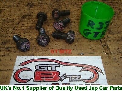 Set of 6 Nissan Skyline GTR R33 Clutch Flywheel Bolts