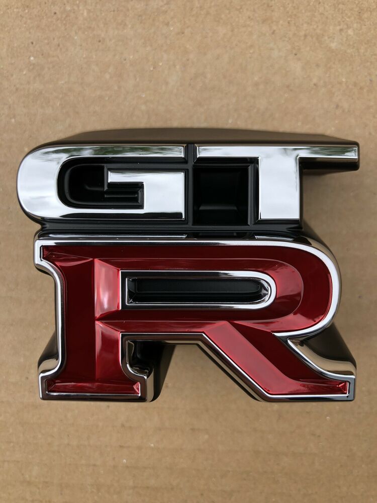 NEW Genuine Nissan Skyline GTR R34 BNR34 Front Bumper Emblem Badge