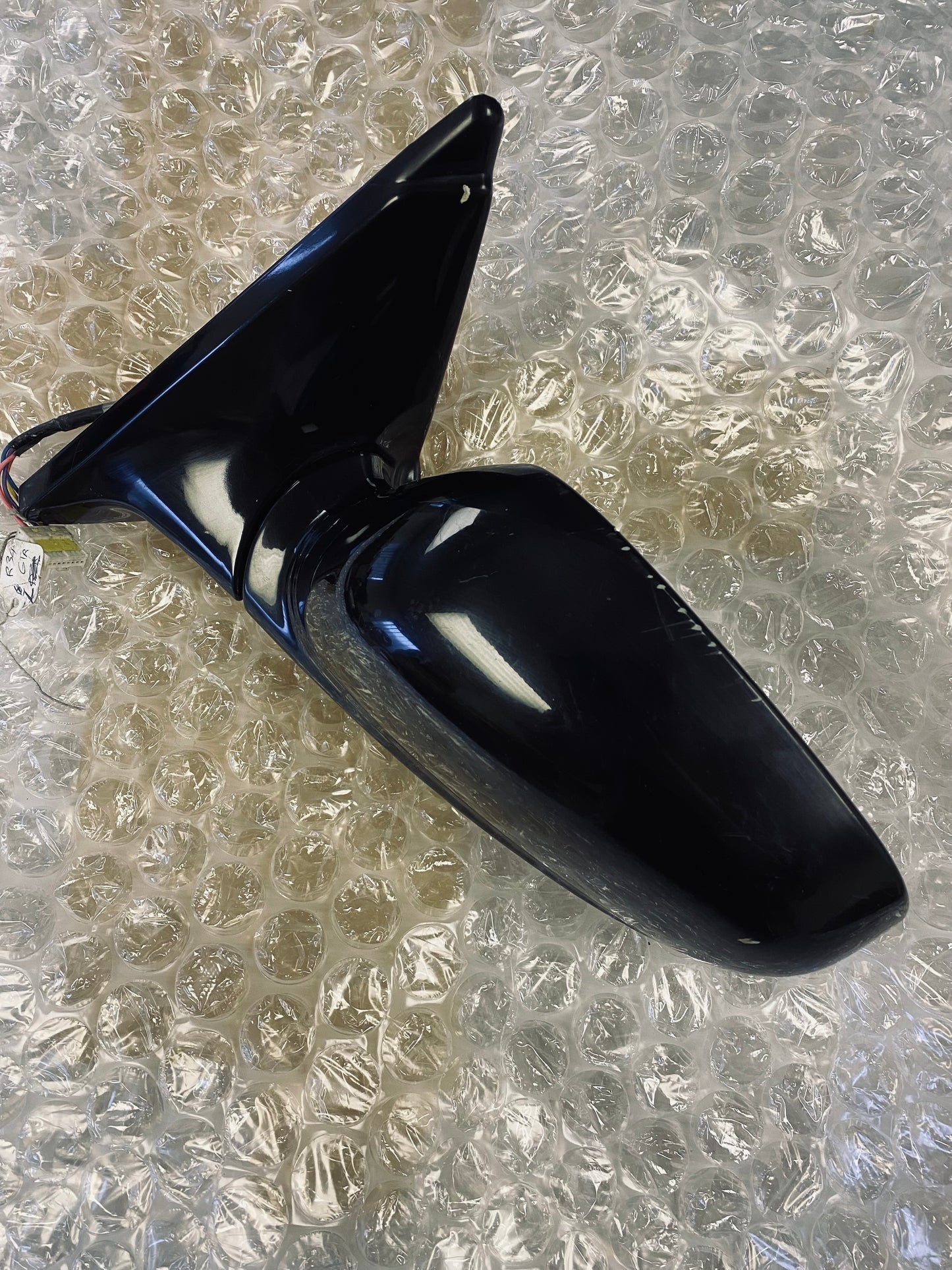 Nissan Skyline GTR R34 Left Passenger Door Wing Side View Mirror LHS Black GV1 2