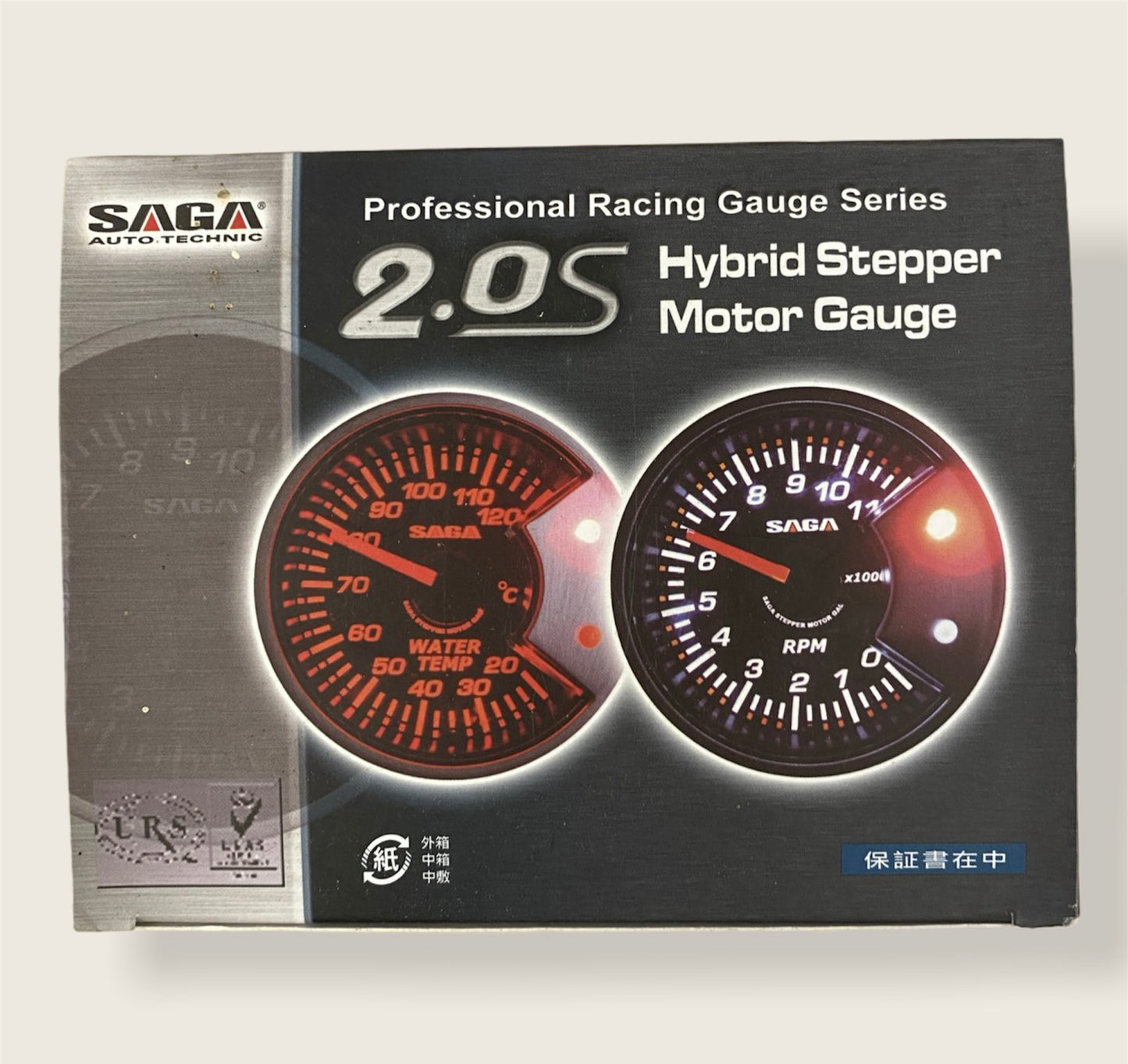 Swoosh Saga 2.0s Professional Racing Hybrid Stepper Motor Oil Temp Gauge