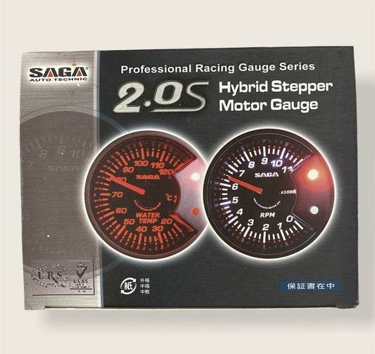 Swoosh Saga 2.0s Professional Racing Hybrid Stepper Motor Oil Temp Gauge