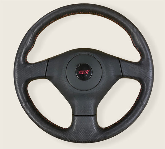 Subaru Impreza WRX STI 9 Hawkeye Spec C 3 Spoke Steering Wheel JDM (1)