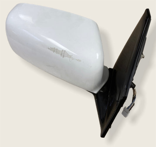 Mitsubishi Lancer Evo 7 VII Right Driver Door Wing Side View Mirror RHS White