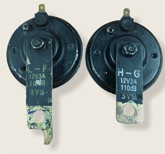 2x Genuine OEM Subaru Impreza WRX STI Ver 7 8 Horns Horn UK STOCK 02-05 (4)