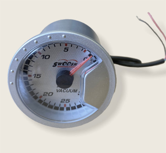 Swoosh High Precision Motor Vacuum Gauge Special LED Lighting Silver Design