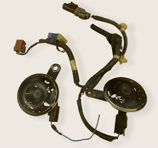 2x OEM Honda Integra Type R DC5 Twin Horn Pair + Outside Temperature Sensor