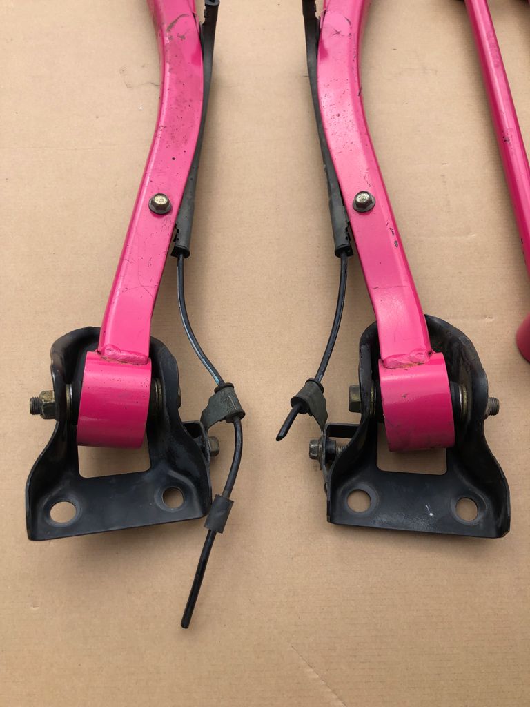 Subaru Impreza WRX STI Ver 7 8 9 Pink Control Lateral Trailing Arms Set UK JDM